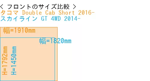 #タコマ Double Cab Short 2016- + スカイライン GT 4WD 2014-